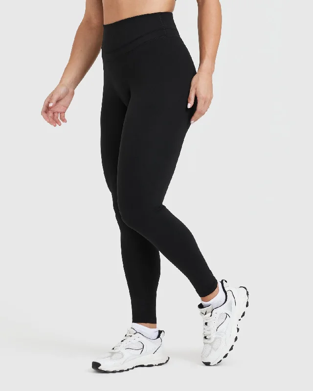 Unified High Waisted Leggings | Black