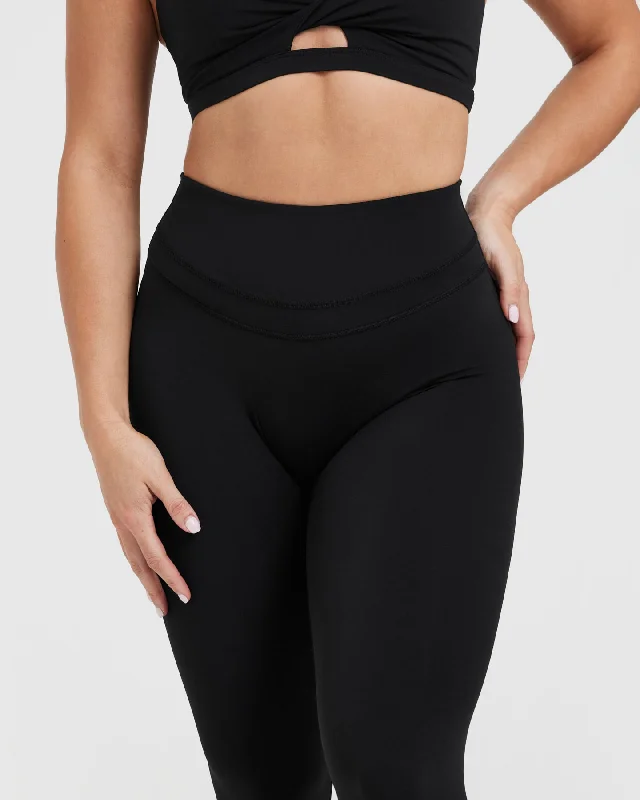 Unified High Waisted Leggings | Black