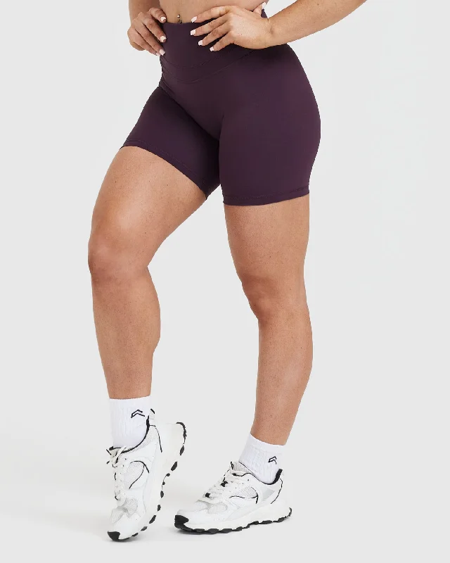 Unified High Waisted Shorts | Blackberry Purple