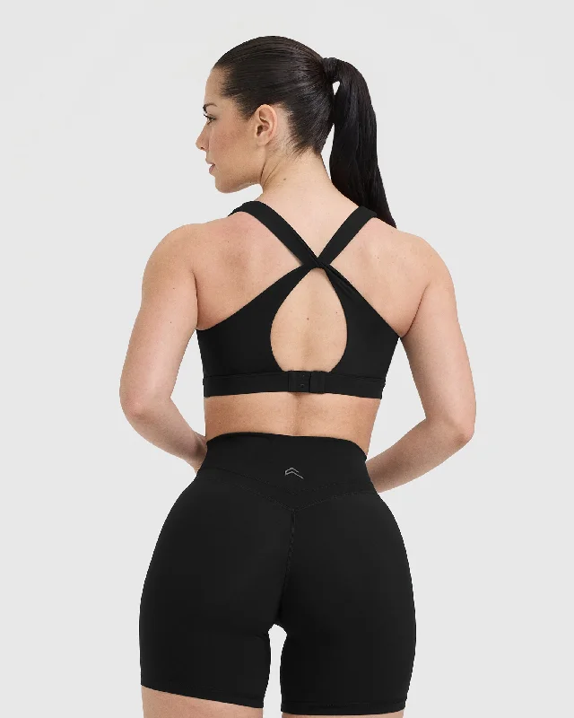 Unified Layered Sports Bra | Black