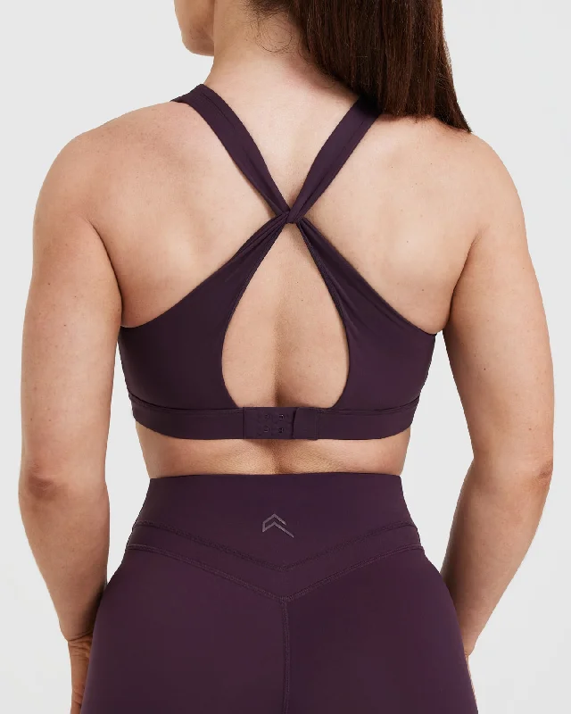 Unified Layered Sports Bra | Blackberry Purple