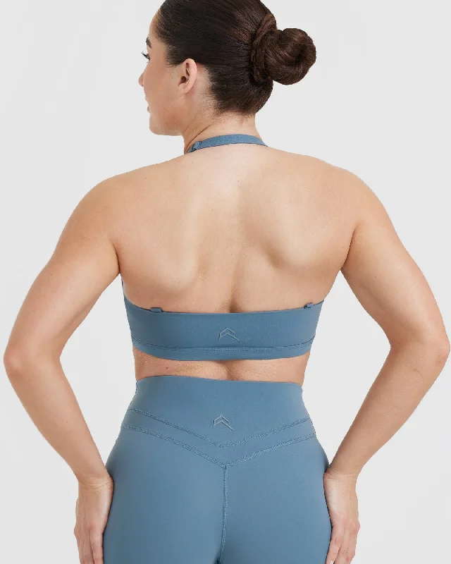 Unified Twist Sports Bra | Moonstone Blue