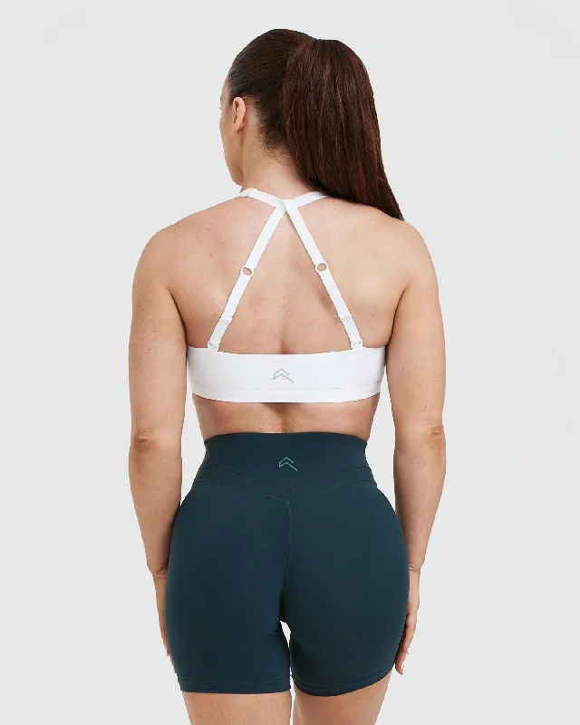 Unified Twist Sports Bra | White