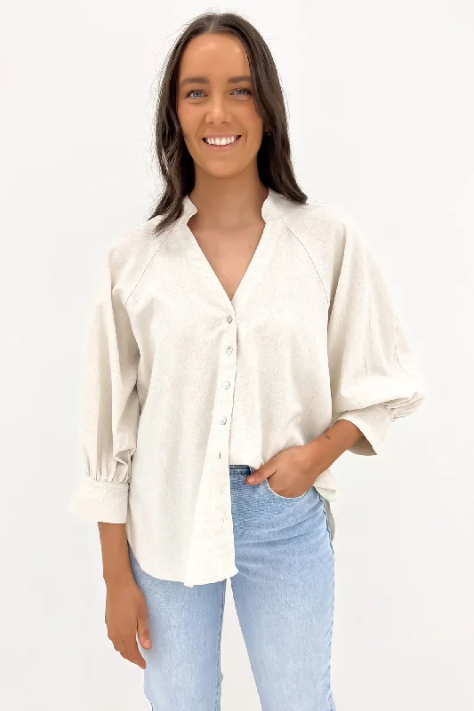 Amelia Shirt Oatmeal