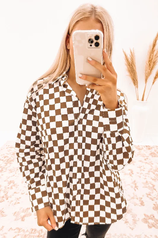 Chelsey Shirt Brown Check