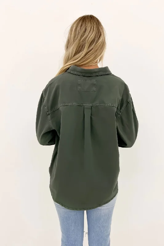 Daisy Overshirt Sage Green