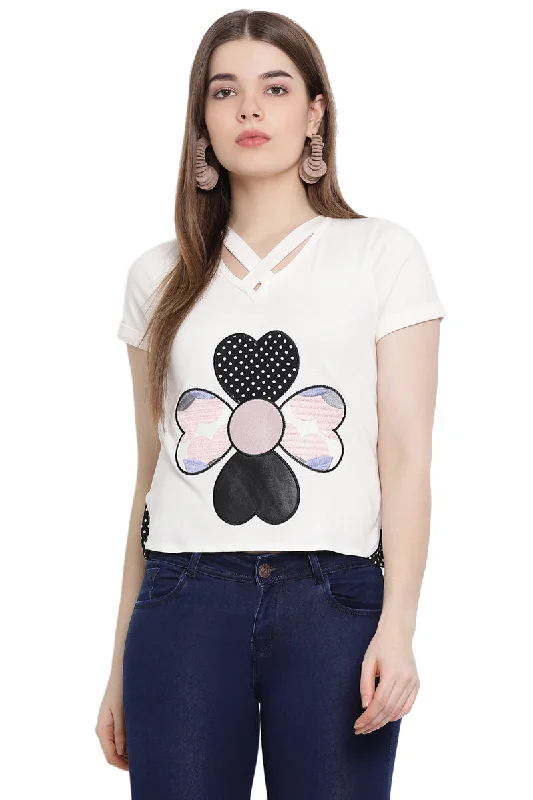 Dream Patch Cut Out Top