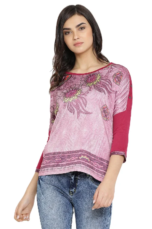 Floral Aura Printed Casual Top