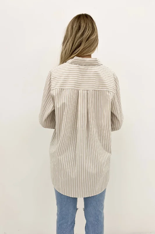 Holiday Oversized Shirt Oatmeal