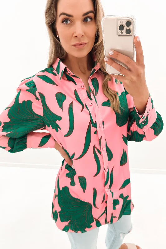 Pia Shirt Pink Green