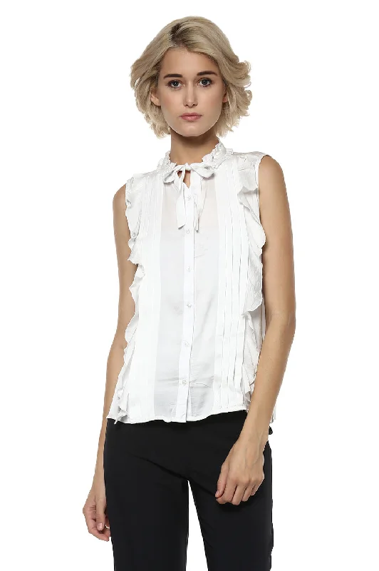 Ruffle Tie Casual Top