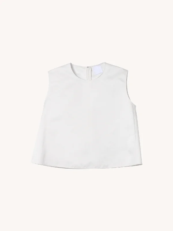 Sleeveless Cropped Shirt