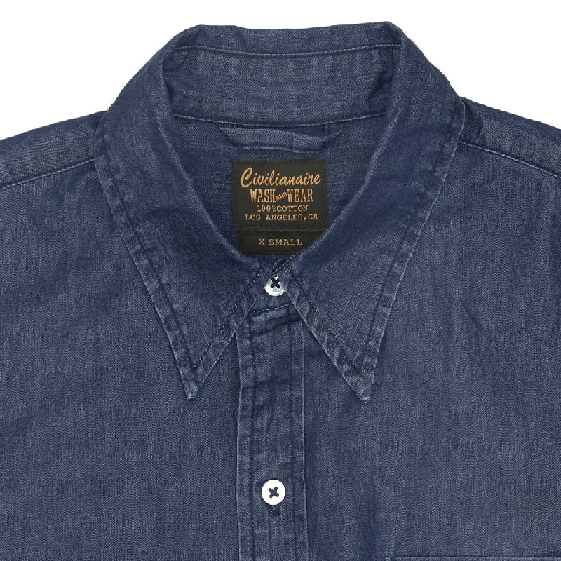 Single Pocket Shirt 4 oz. Denim - DK Wash SF20