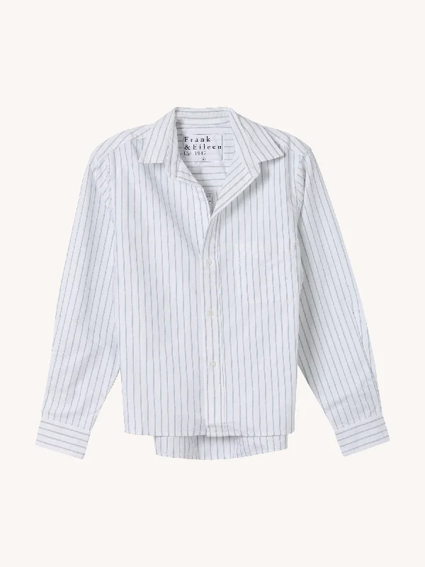 Stripe Silvio Shirt in Sage