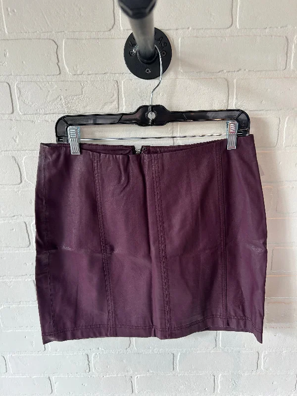 Skirt Mini & Short By Free People In Purple, Size: 12