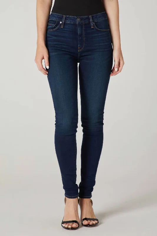 Barbara High Waist Super Skinny Jean In Requiem