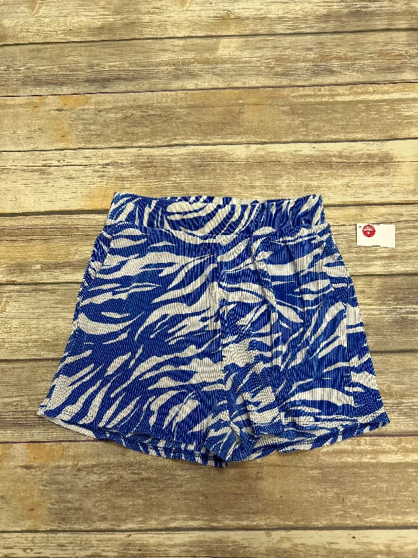 Blue & White Shorts Fashion Nova, Size M