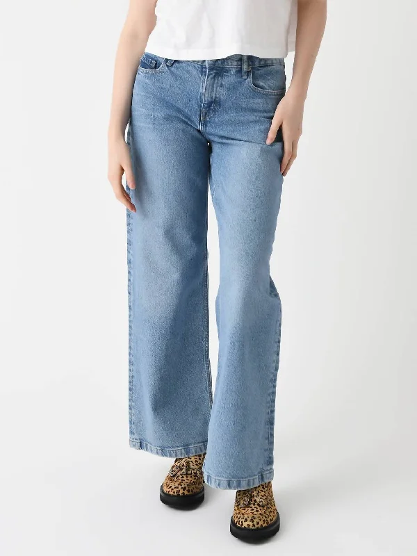 Mia Mid Wide Leg Jean In Cadence Blue