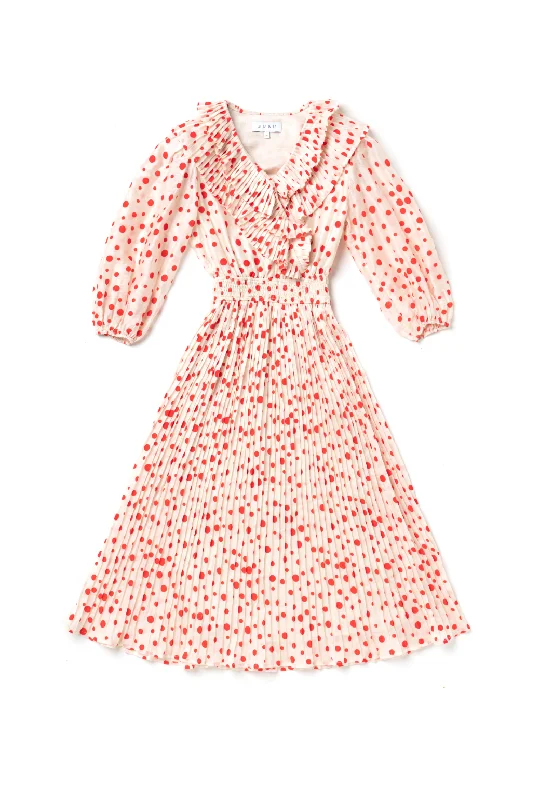 The Blanche Dress - Flocking Dot