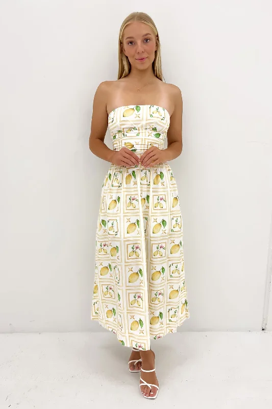 Harmony Midi Dress Limoncello