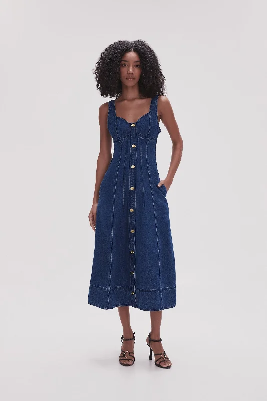 May Denim Midi Dress