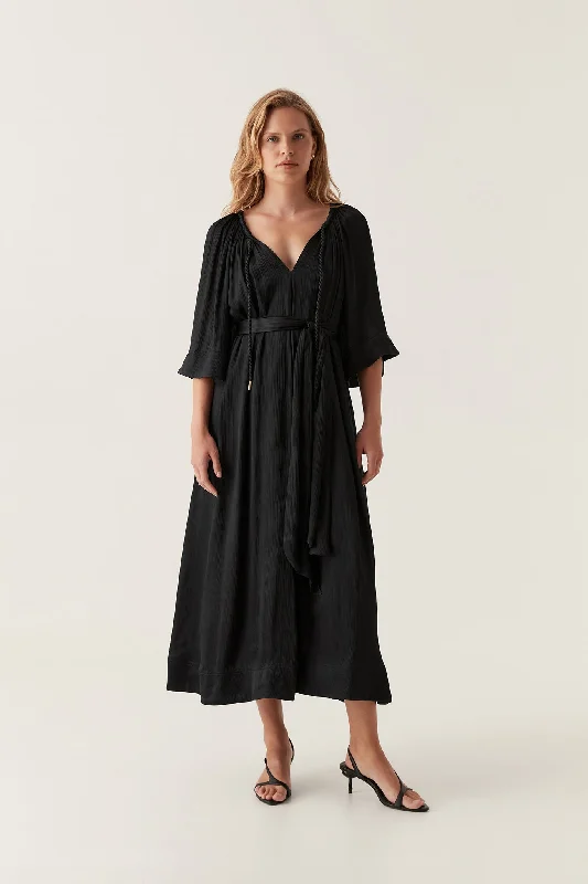 Seraphina Silk Midi Dress