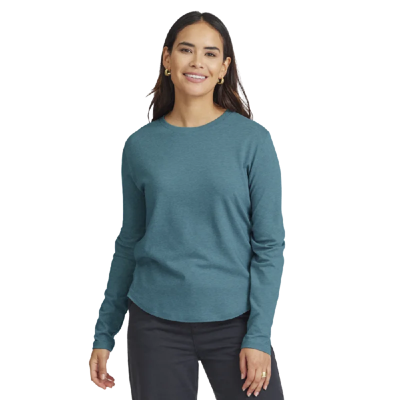 Women's Soft Merino Long Sleeve Tee - Chasm Teal