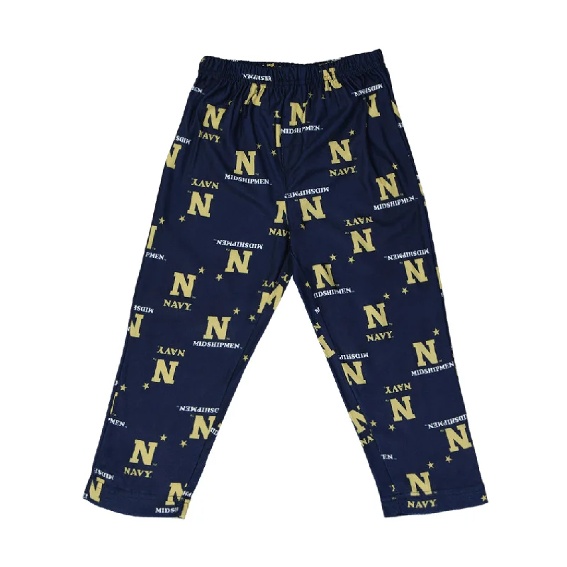 Kids' (Toddler) Navy Midshipmen Printed Pant (K44LF4 2V)