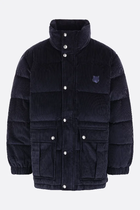 corduroy down jacket